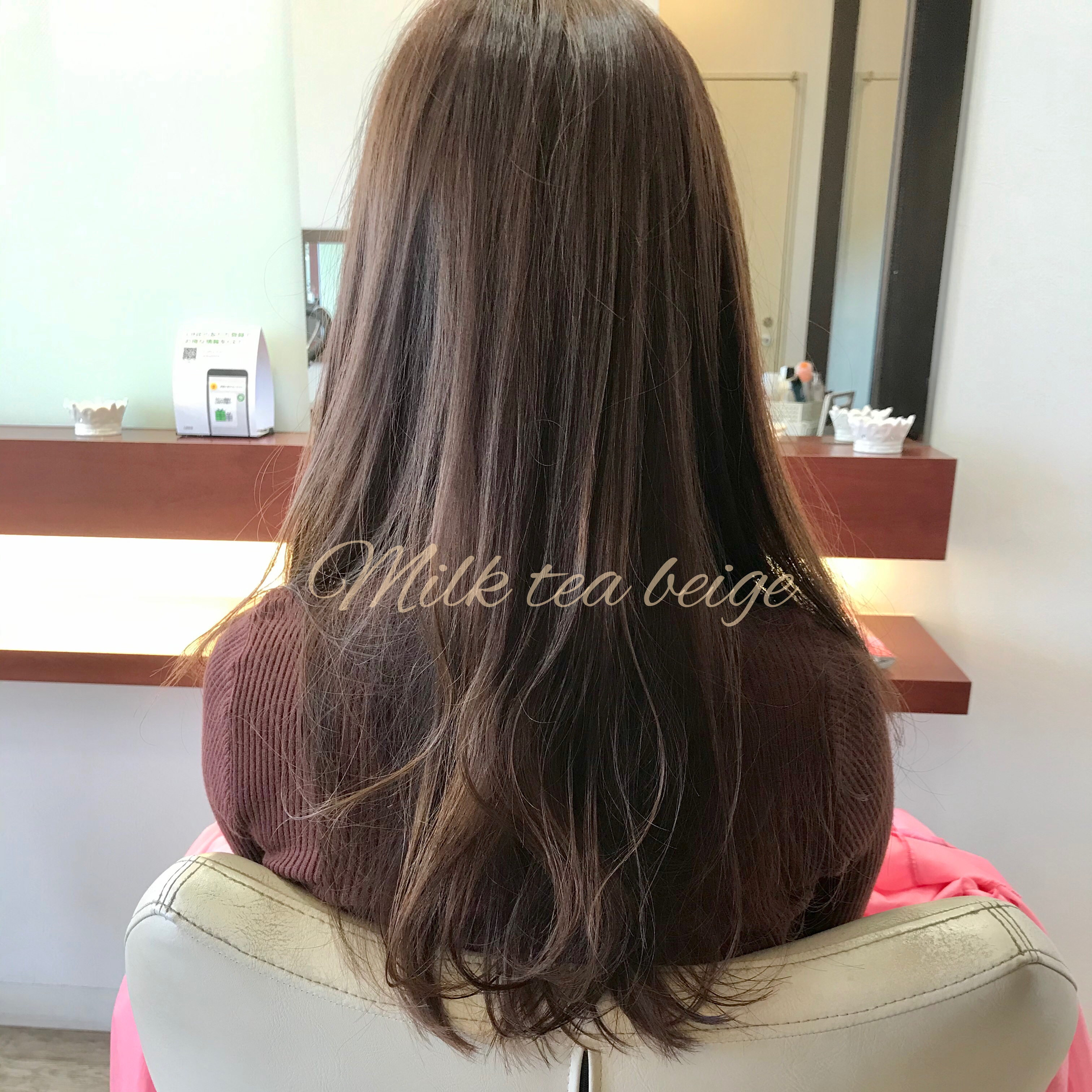 ミルクティーピンクベージュ Mallia Hair 自分流のガーリースタイル探しのお手伝い 鈴鹿市美容室 マーリァ ヘア